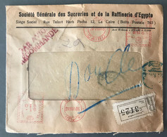 Egypte, Enveloppe Recommandée, Oblitération Machine à Affranchir 30.8.1946 - (B1915) - Brieven En Documenten