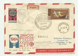 Poland 1964 - Balloon Post - Balloons