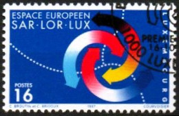 Luxembourg, Luxemburg, 1997,  Y&T 1375, MI 1425, SAAR-LOR-LUX, GESTEMPELT,  Oblitéré - Gebraucht