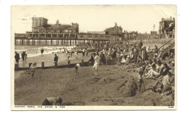 Sussex Bognor Regis Sands And Pier Corner Bent 1935 1d Photogravuer Large Format Stamp Photochrom - Bognor Regis