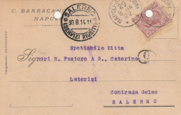 A156. Napoli. 1922. Cartolina PUBBLICITARIA , Con Leoni C. 10  ... C. BARRACANO... - Verzekerd