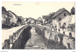SCHLEITHEIM: Dorfbach, Quartierstrasse Mit Fuhrwerk ~1910 - Schleitheim