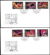 Cuba Space 2 FDC Covers 1974. Future Spaceflights Fantasy - Lettres & Documents