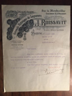 Courrier 6/08/1938 Avec Entête J.Boissavit, Grande Fabrique De Liqueurs 24 BERGERAC, Destinataire Maître Méric Avoué - 1900 – 1949