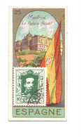 Chromo Espagne España Spain Drapeau Timbre Flag Stamp 2 Scans Rare 60 X30 Mm Pub: Victoria - Victoria