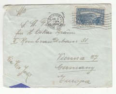 Canal Zone Letter Cover Posted 1939 Balboa To Germany B230810 - Canal Zone