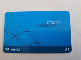 ISLE OF MAN 2 POUND  MANX TELECOM  21 UNITS / MANX TELECOM/ BLUE CARD            CHIP   ** 15104** - Man (Ile De)