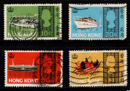 1968 Hong Kong Sea Craft SG 247, 248, 250 And 252 Seconds Cat. 10.65 - Used Stamps