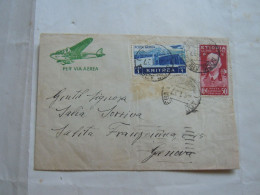 ETIOPIA  AIR MAIL   ADDIS ABEBA    -#- 1937 ERITREA  1 LIRA + 50 CENT RARA - Ethiopie