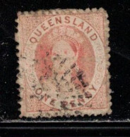 QUEENSLAND Scott # 25 Used - Queen Victoria - Used Stamps