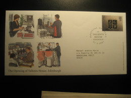 EDINBURGH Scotland 2001 The Opening Of Tallents House Cancel Cover GREAT BRITAIN - Brieven En Documenten