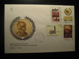 ANKARA 1987 Sultan Suleiman The Magnificent Legislator FDC Cancel Cover TURKEY - Briefe U. Dokumente