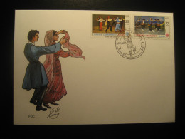 ANKARA 1981 Europa CEPT Typical Dances Folklore FDC Cancel Cover TURKEY - Lettres & Documents