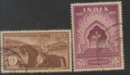 USED STAMP FROM 1957 INDIA ON CENTENARY OF SEPOY MUTINY ,1ST FREEDOM STRUGLLE - Gebruikt