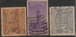 USED STAMP FROM 1957 INDIA ON CENTENARY OF UNIVERSITIES/BOMBAY,CALCUTTA & MADRAS - Used Stamps