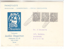 Finlande - Carte Postale De 1958 - Oblit Turku - Exp Vers Assebroek - - Covers & Documents