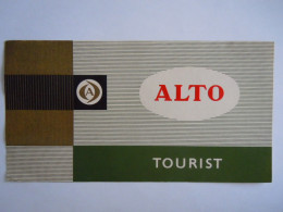 Etiquette De Boîte à Cigares Sigarenkist Etiket Sigaren Kist Alto Tourist 19 X 10 Cm - Labels