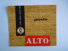 Etiquette De Boîte à Cigares Sigarenkist Etiket Sigaren Kist Alto Pinto 12,5 10,7 Cm - Etichette