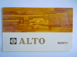 Etiquette De Boîte à Cigares Sigarenkist Etiket Sigaren Kist Alto Monty 18 X 11,3 Cm - Labels