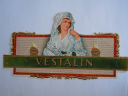 Etiquette De Boîte à Cigares Sigarenkist Etiket Sigaren Kist Vestalin 16,8 X 9,3 Cm - Etiquettes