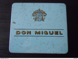 Don Miguel Intasa Las Palmas 10 Miguelos Boîte En Metal Pour Cigares Blikken Doos Voor Sigaren 11,7 X 10,7 X 1,2 Cm - Scatola Di Sigari (vuote)