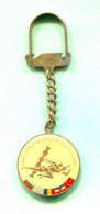 Athletics - Romania Federation, 34th Balkan Games 1975. Vintage Keychain Keyring - Leichtathletik