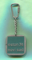 Table Tennis / Tenis Di Tavolo / Ping Pong  - ESTON European Championships 1974. Novi Sad Yugoslavia, Keychain Keyring - Tafeltennis