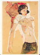 Egon Schiele - Femme à Demi Nue Allongée - Schiele