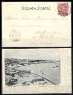 1902 PORTUGAL COVER LISBONNE BELEM TO MEZERLEN (METSERLEN)  SUISSE SWITZERLAND EXTRA RARE - Briefe U. Dokumente