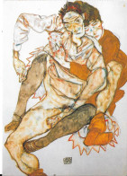 Egon Schiele - Couple Assis - Schiele