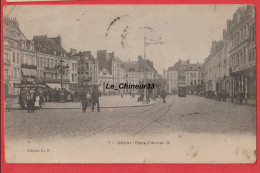 59 - DOUAI---Place D'Armes--marchand De Glace----animé - Douai