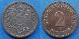 GERMANY - 2 Pfennig 1915 A KM# 16 Empire (1871-1918) - Edelweiss Coins - 2 Pfennig