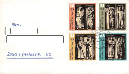 DDR - BRIEF 1984 HALLE - HAMBURG Mi 2808-2811 / 2142 - Covers & Documents