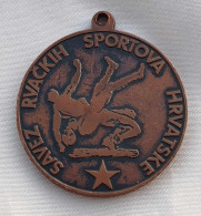 Croatian Wrestling Sports Association Bronze Medal Yugoslavia 1986 Savez Rvačkih Sportova Hrvatske - Other & Unclassified