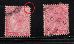 SOUTH AUSTRALIA Scott # 115 Used X 2 - Queen Victoria - Gebraucht