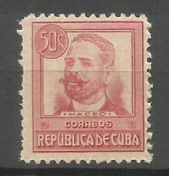 CUBA A.MACEO YVERT NUM. 182 ** NUEVO SIN FIJASELLOS - Ongebruikt