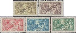 GB 1912 Y&T 153 à 156. Réimpressions Grossières Pour Boucheurs De Cases. George V 2/6, 5/, 10/ Et 1 £ - Neufs