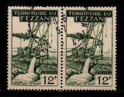 Fezzan  - 1951 -  Pompe à Chatti -   N° 63 X 2  - Oblit - Used - Usati