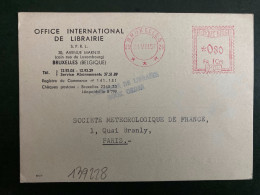 CP OFFICE INTERNATIONAL DE LIBRAIRIE EMA U 104 à 080 Du 21 VIII 57 BRUXELLES 26 - ...-1959