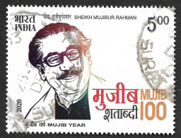India 2020 Sheikh Mujibur Rahman, Bangladesh Poet,Former Bangladesh Prime Minister, Mujib Year Rs5 Used (**) Inde Indien - Gebruikt