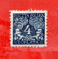 (N) POLONIA * - SEGNATASSE - TAXE - 1919 - 4h. Yv. 23 .  MH* Come Scansione - Segnatasse