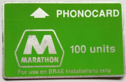 UK  Oil Rigs 100 Units Marathon - BRAE ( Green/ Silver / Notched -122D - Boorplatformen