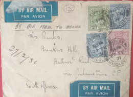 FIRST FLIGHT ENGLAND,MIDDLESEX-VIA CAPETOWN-MWANZA DATED 27/2/1931-SCARCE - Poste Aérienne