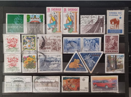Svezia Sweden Lot 22 Various Stamps  Travelled 2022 - 2023 - Oblitérés