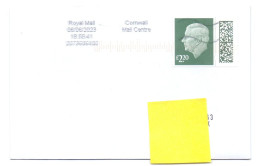 UK Cornwall Mail Centre King Charles III  To Belgium - Unclassified