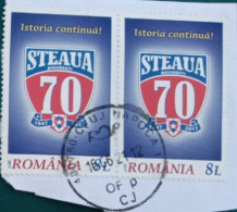 2017 Michel-Nr. ? Steaua Bukarest Waagerechtes Paar Gestempelt - Gebruikt