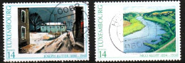 Luxembourg, Luxemburg, 1994, YT 1288 - 1289, MI 1338 - 1339, GEBURTSTAG JOSEPH KUTTER, NICO KLOPP,  GESTEMPELT, OBLITERE - Usados