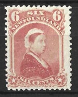 CANADA..." NEWFOUNDLAND.."...QUEEN VICTORIA..(1837-01..)...." 1868.."....6c......SG39......MH.... - 1865-1902