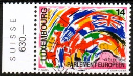 Luxembourg, Luxemburg, 1994,  YT 1295 , MI 1345,  DIREKTWAHLEN EUROPÄISCHES PARLAMENT, GESTEMPELT, OBLITERE - Usados