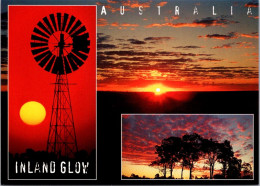 4-9-2023 (4 T 13) Australia -  Inland GLow (with Windmill In Suset) - Autres & Non Classés